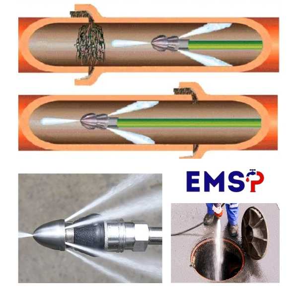 Hidrojateamento de esgoto
